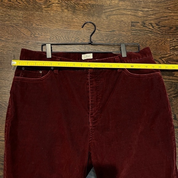 Women’s | L.L. Bean Burgundy Corduroy Bootcut Jeans | Size 20 Petite - Picture 10 of 10